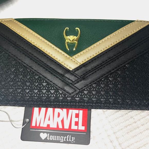 COPY - Loungefly Marvel Comics Thor Loki, Mini Backpack and Zip Wallet - Picture 9 of 10